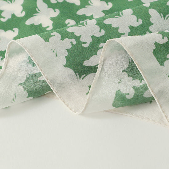 COMOBOCA 100% Mulberry Silk Women's Butterfly Print Scarf