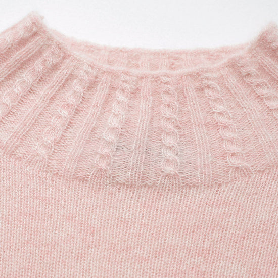 COMOBOCA 100% Cashmere Women's Mock Neck Knit Sweater