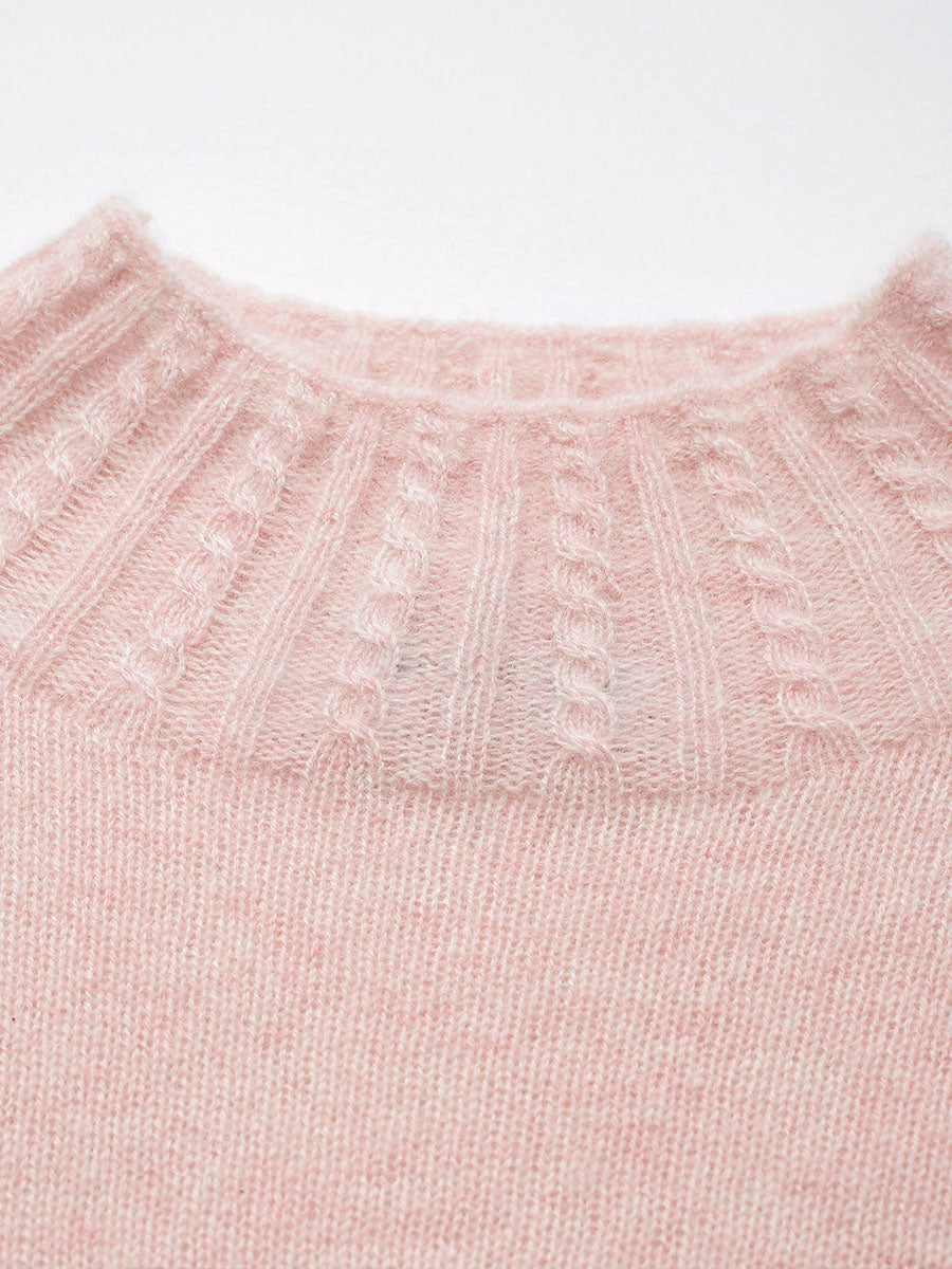 COMOBOCA 100% Cashmere Women's Mock Neck Knit Sweater