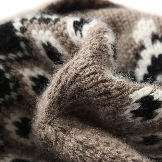 COMOBOCA 100% Cashmere Soft Knit Ribbed Beanie