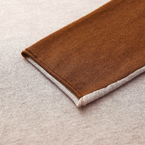 COMOBOCA Women's Reversible Color-Blocked Knit Sweater