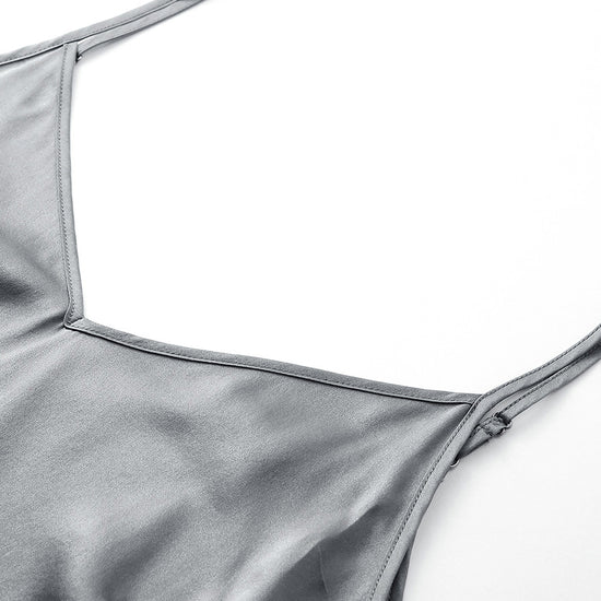 COMOBOCA Women's Silk Adjustable Straps V-Neck Camisole