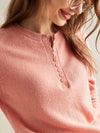 COMOBOCA 100% Cashmere Women's Round Neck Knit Sweater