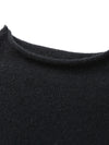COMOBOCA 100% Cashmere Women's Mock Neck Tie-Waist Sweater