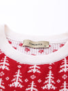 COMOBOCA 100% Wool Women's Reindeer Knit Sweater
