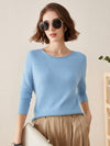 COMOBOCA 100% Cashmere Women's Loose Knit Sweater