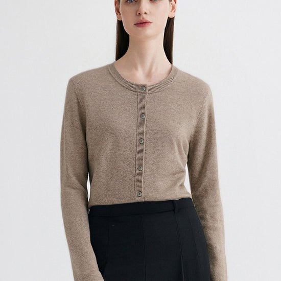 COMOBOCA 100% Cashmere Women's Round Neck Sweater