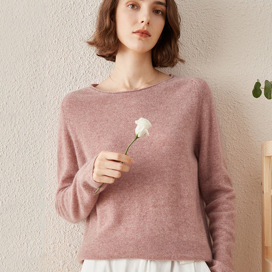 COMOBOCA ROSY 100% Cashmere Women's Loose Knit Sweater
