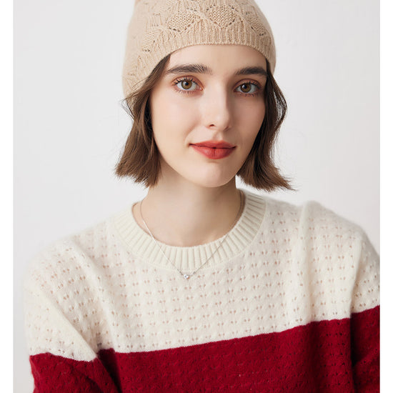 COMOBOCA 100% Cashmere Luxurious Knit Beanie