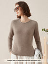 COMOBOCA CAMEL 100% Cashmere Women's Loose Knit Sweater