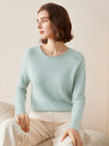 COMOBOCA 100% Cashmere Women's Loose Knit Sweater