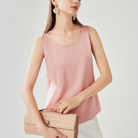 COMOBOCA Women's Silky Sleeveless Smooth Fit Tank Top