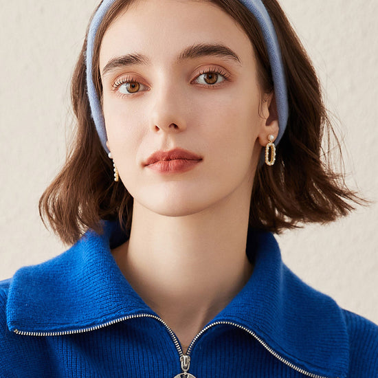 COMOBOCA 100% Cashmere Cozy Knitted Twist Headband