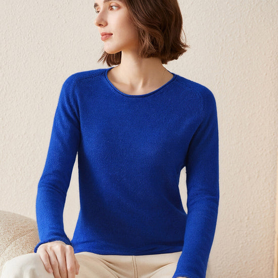 COMOBOCA 100% Cashmere Women's Loose Knit Sweater