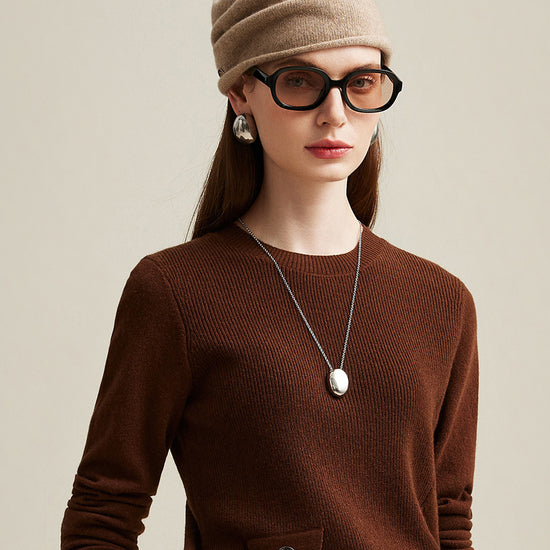 COMOBOCA 100% Cashmere Women's Slouchy Knit Beanie