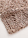 COMOBOCA Women's Openwork Mesh Knit T-Shirt