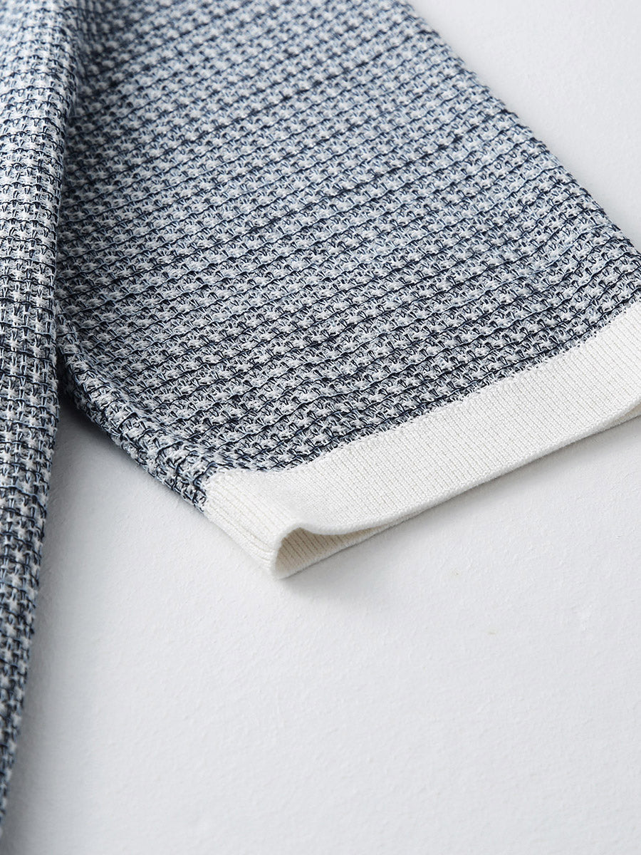 COMOBOCA Women's Chic Striped Knit T-Shirt