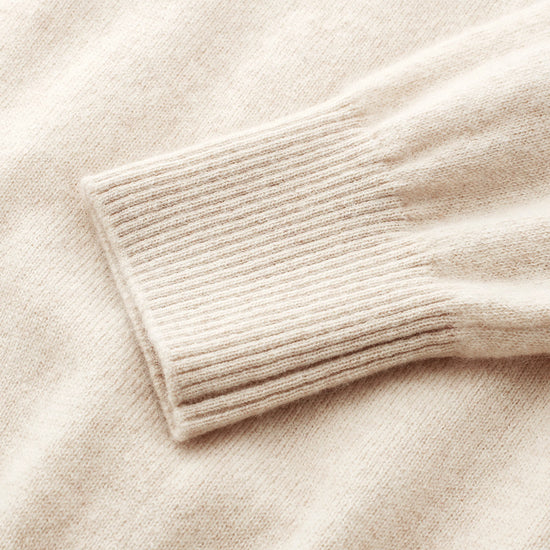 COMOBOCA 100% Cashmere Women's Fair Isle Mock Neck Button Front Sweater