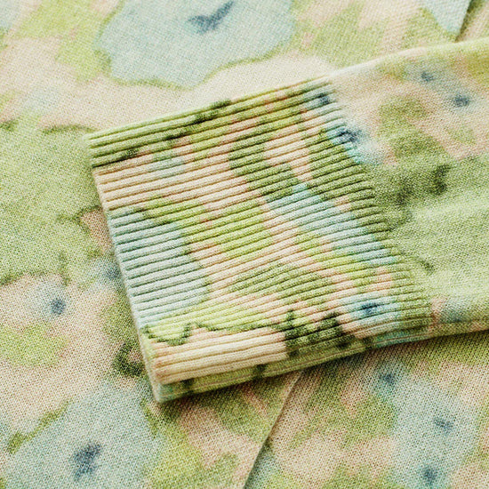 COMOBOCA Women's Watercolor Floral Print Knit Cardigan