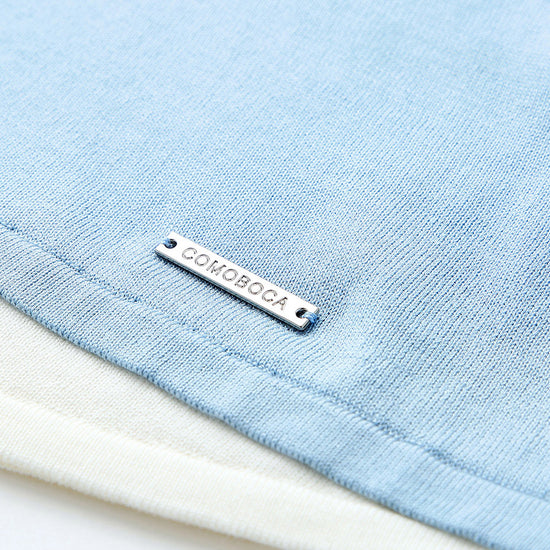 COMOBOCA Women's Layered Round Neck Knit Sweater