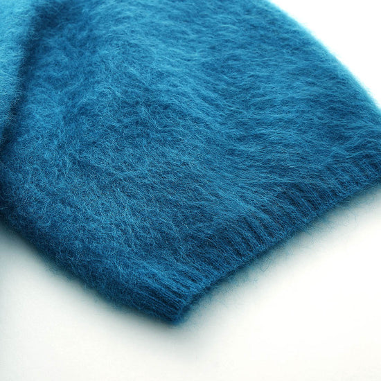 COMOBOCA Women's Wool Seamless Brushed Half Sleeve Knit Sweater