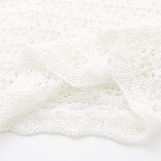 COMOBOCA Women's Bell Sleeve Lace Knit Cardigan