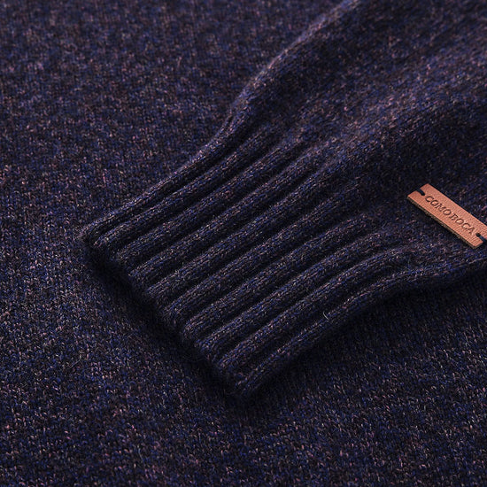 COMOBOCA 100% Cashmere Women's Ribbed Turtleneck Sweater