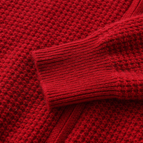 COMOBOCA 100% Cashmere Women's Double Zip Knit Cardigan