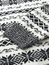COMOBOCA 100% Wool Women's Snowflake Pattern Cardigan