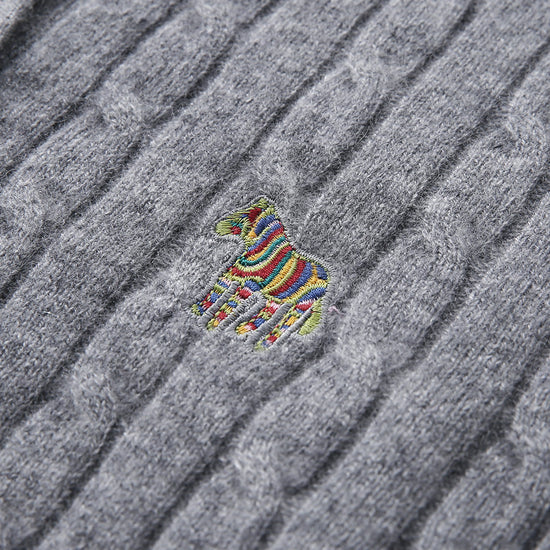 COMOBOCA 100% Cashmere Women's Cable Knit Button Front Cardigan