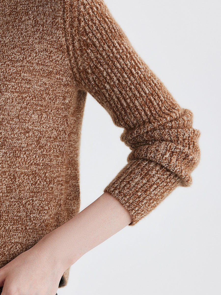 COMOBOCA 100% Cashmere Women's Turtleneck Knit Sweater