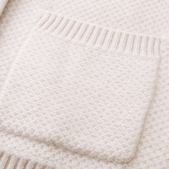 COMOBOCA 100% Cashmere Women's Blazer Collar Cardigan