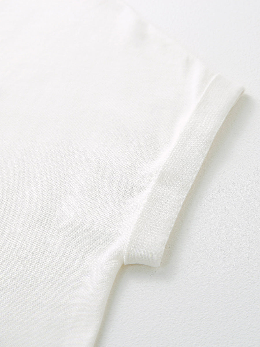 COMOBOCA Women's Embroidered Short Sleeve Knit Top