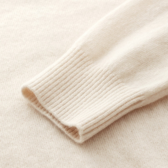 COMOBOCA 100% Cashmere Women's Embroidered Button-Front Cardigan