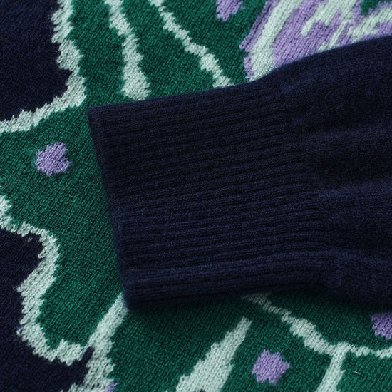 COMOBOCA 100% Wool Kids' Christmas Tree Round Neck Sweater