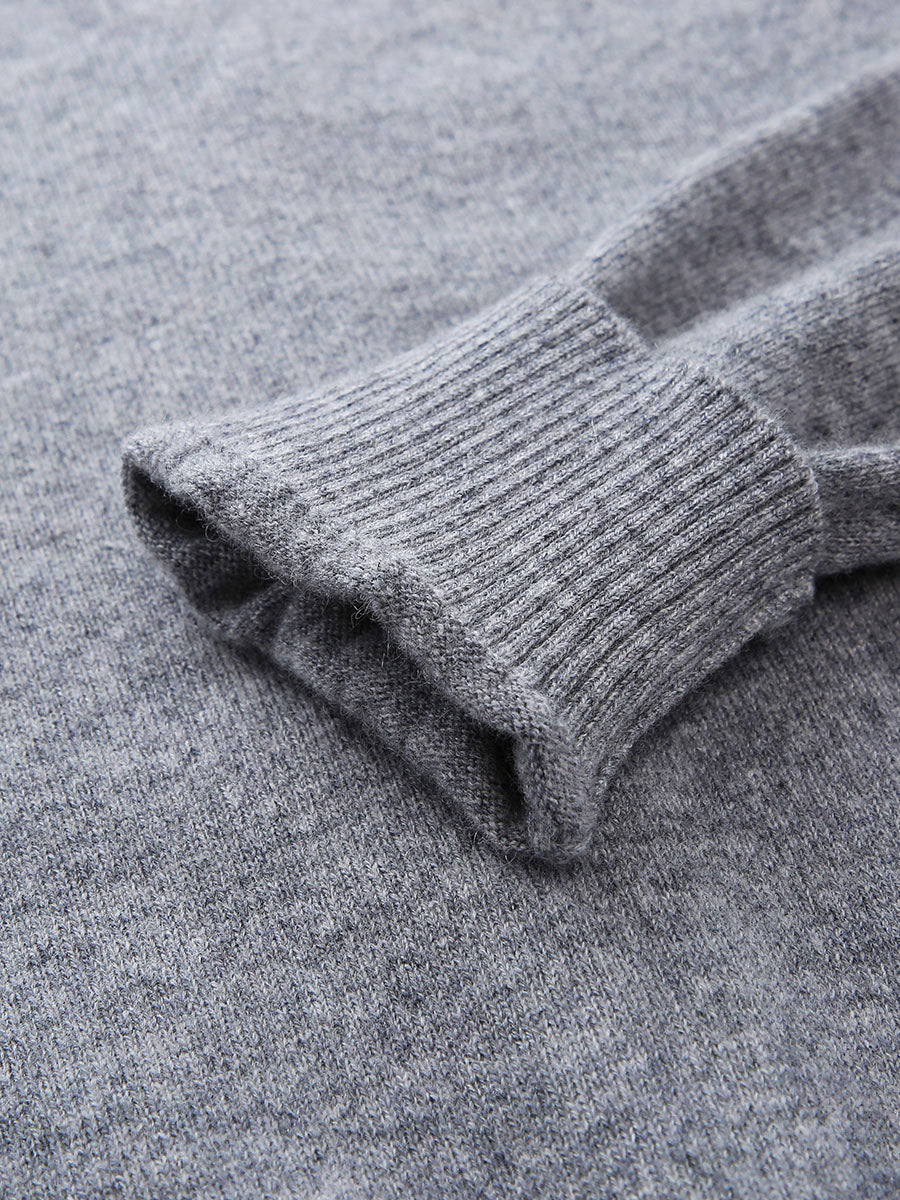 COMOBOCA 100% Cashmere Women's Argyle Pattern Button-Up Cardigan