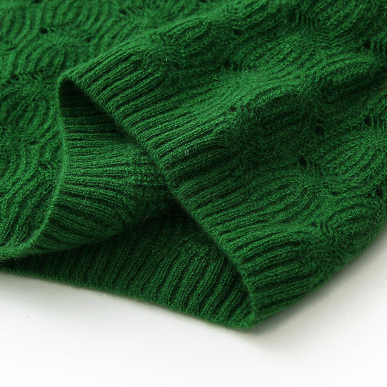 COMOBOCA 100% Cashmere Women's Cable Knit Sweater