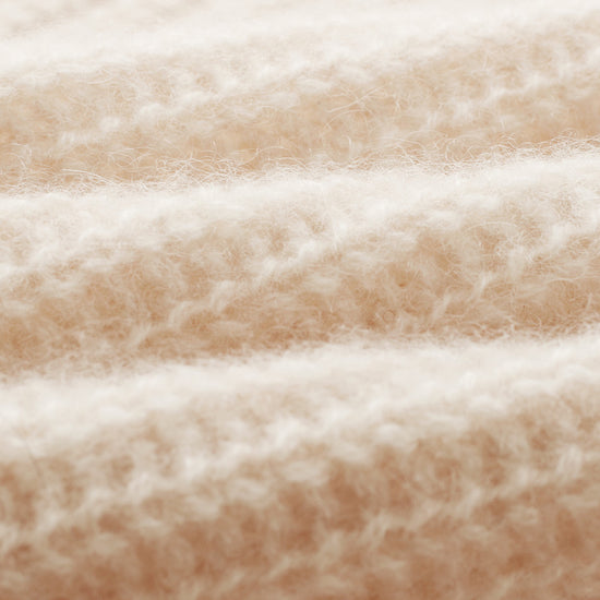 COMOBOCA 100% Cashmere Women's Ribbed Round Neck Sweater