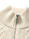 COMOBOCA 100% Cashmere Women's Knit Zip Up Cardigan Sweater
