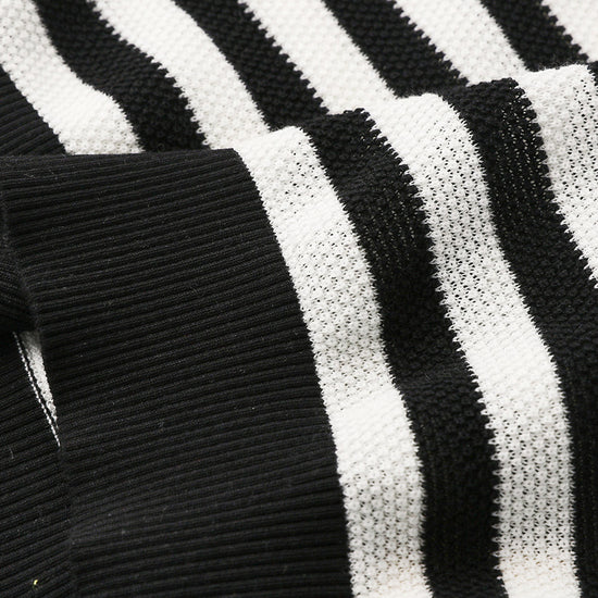 COMOBOCA Women's Striped Polo Knit T-Shirt