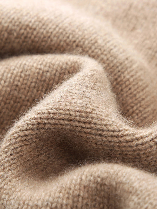 COMOBOCA 100% Cashmere Women's Cable Knit Cardigan