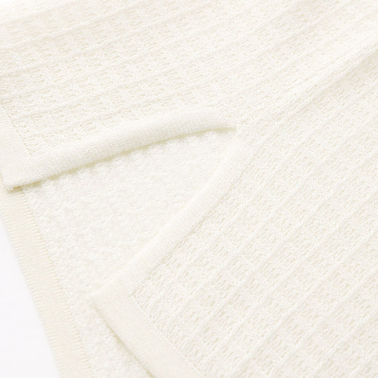 COMOBOCA Women's Textured Pearl Accents Blouse