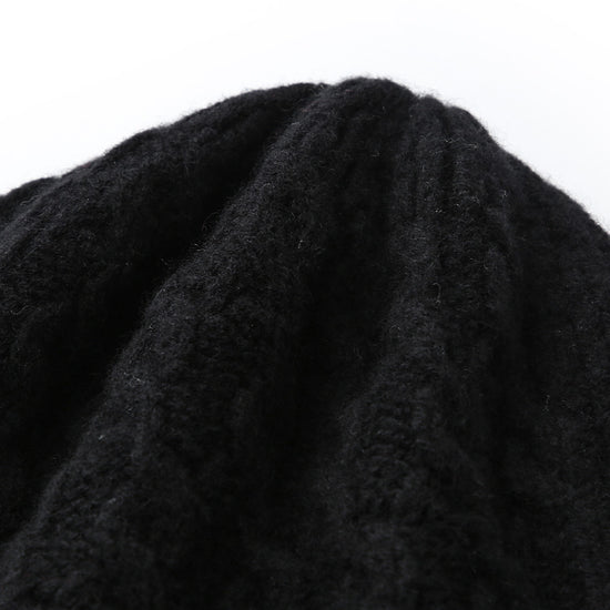 COMOBOCA 100% Cashmere Women's Cable Knit Beanie