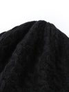 COMOBOCA 100% Cashmere Women's Cable Knit Beanie