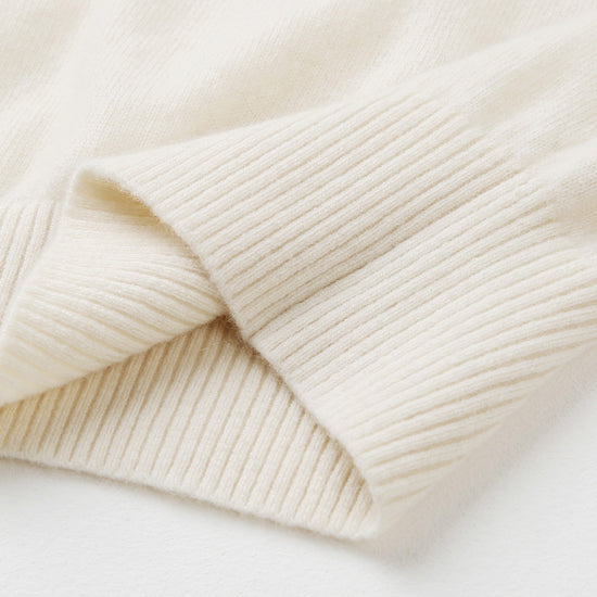 COMOBOCA 100% Cashmere Women's Floral Knit Sweater