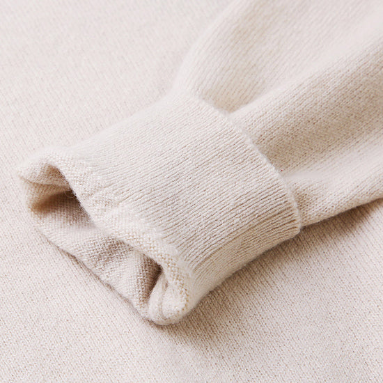 COMOBOCA 100% Wool Kids' Round Neck Plain 100% Sweater