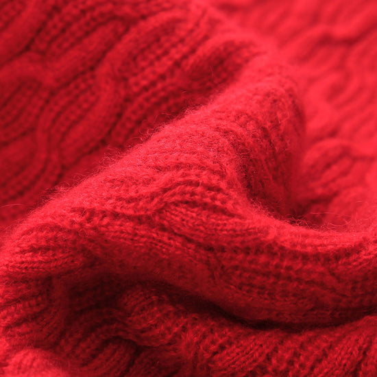 COMOBOCA 100% Cashmere Women's Cable Knit Sweater