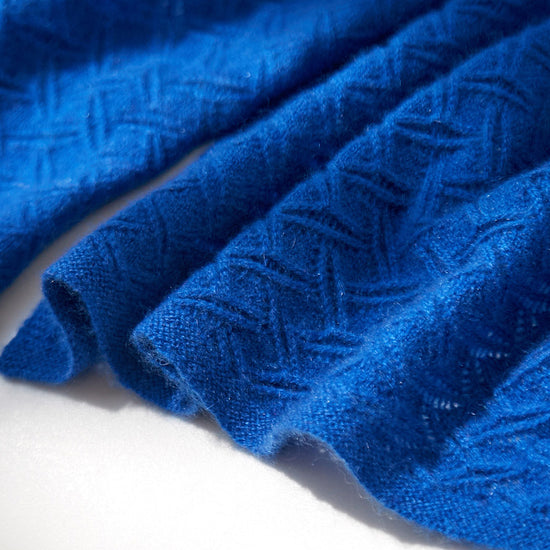COMOBOCA 100% Cashmere Solid Color Knit Scarf