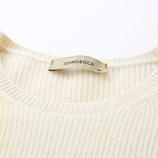 COMOBOCA 100% Cashmere Women's Gradient Color Knit Sweater
