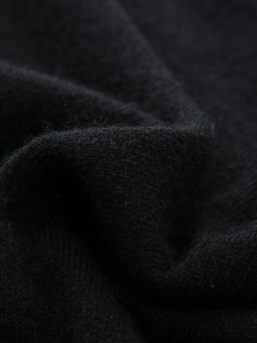 COMOBOCA 100% Cashmere Women's Button-Accent Sweater